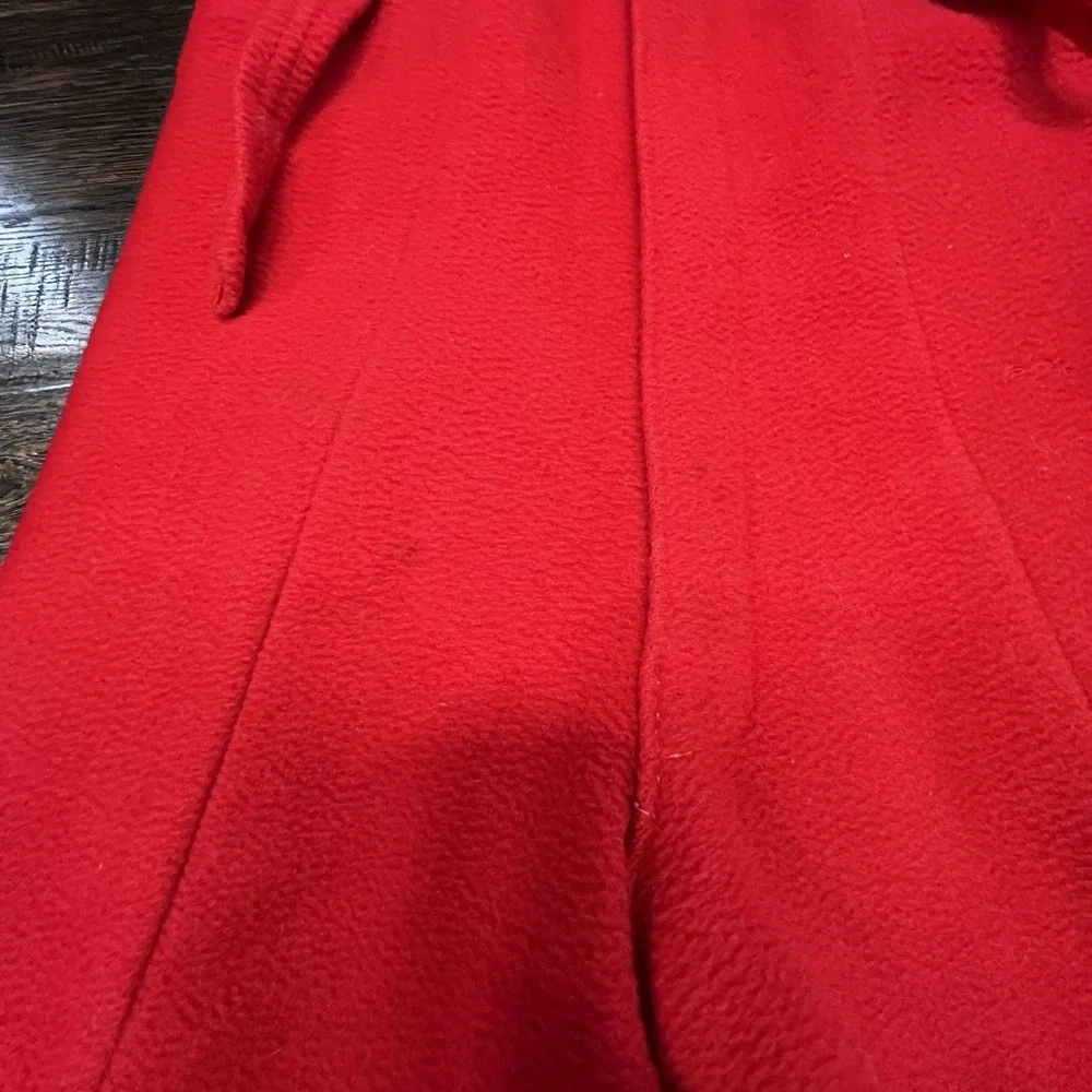Vintage Suspender Pants Red Wool Leather Stirrups Boys Girls 2-3 Snow Riding 50s